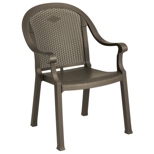 Sillón Grosfillex® Sumatra, 23 An. x 34 Alt. x 24 P, Bronce, Cantidad Mínima.16